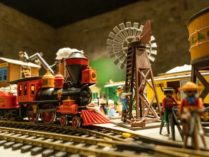 Uno de los dioramas de la exposición de Playmobil '¡Clicks!'.