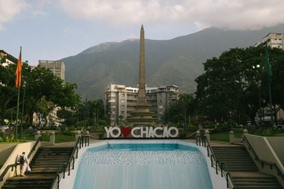 Vista de la plaza Francia en Caracas.
