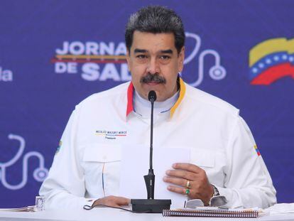 El presidente de Venezuela, Nicolás Maduro, en Caracas.