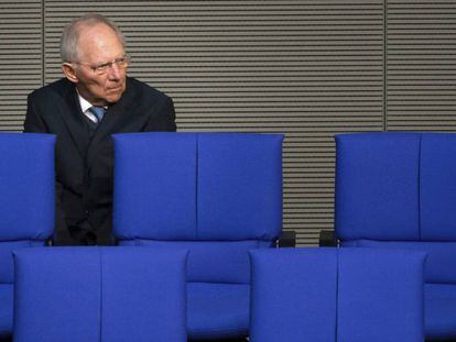 Wolfgang Sch&auml;uble, en el Bundestag.