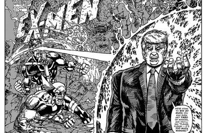 Portada de X-men con Trump.