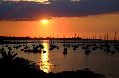 Puerto del Buceo, en la costa de Montevideo.