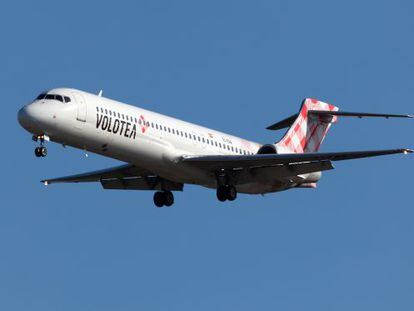 Avi&oacute;n de la aerol&iacute;nea espa&ntilde;ola Volotea