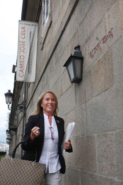 Marina Casta&ntilde;o, en la Fundaci&oacute;n Camilo Jos&eacute; Cela en Iria Flavia, en Padr&oacute;n (A Coru&ntilde;a), en mayo de 2010.