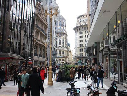 La calle Florida de Buenos Aires.