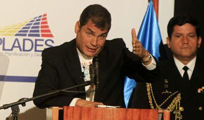 Rafael Correa, el pasado día 4 en Quito.