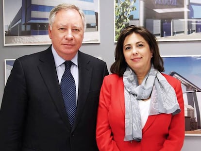 El presidente de Alib&eacute;rico, Clemente Gonz&aacute;lez Soler, junto a la nueva CEO del grupo, Rosa Garc&iacute;a.