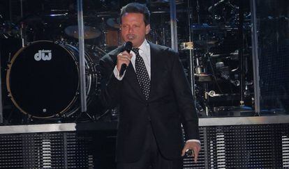 Luis Miguel, durante su concierto en León Guanajuato en 2013.