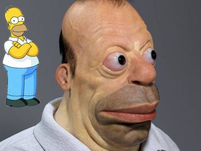 El Homer Simpson real imaginado por el artista Miguel Vasquez.