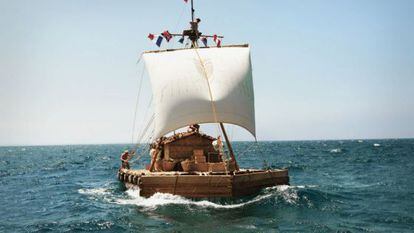 Un fotograma de 'Kon-Tiki'.