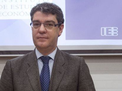 El ministro de Energía, Álvaro Nadal, hoy en Madrid.