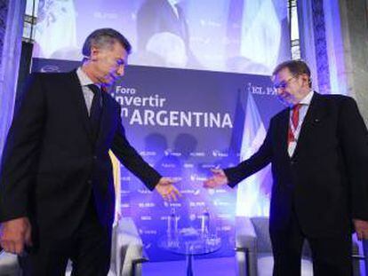 Mauricio Macri, presidente de Argentina, y Juan Luis Cebri&aacute;n, presidente de PRISA y EL PA&Iacute;S.