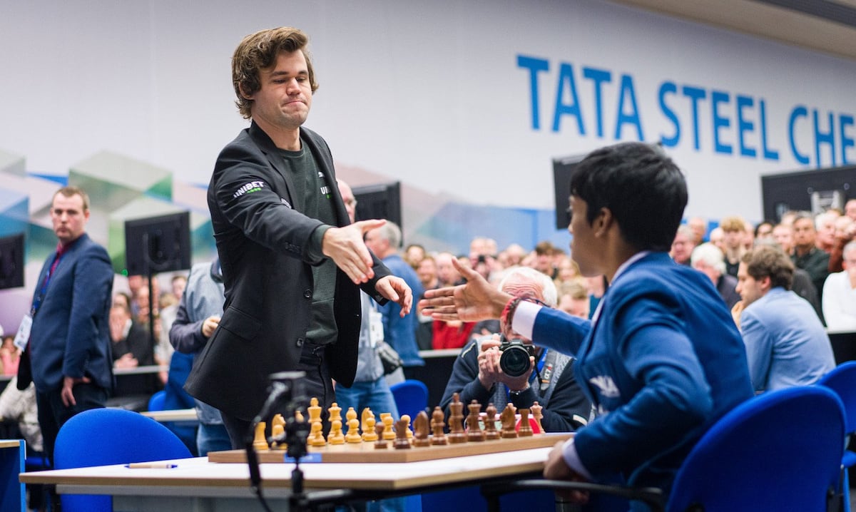 Torneo de ajedrez de Wijk aan Zee Praggnanandhaa amarga a Carlsen