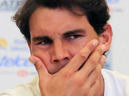 Nadal, durante una conferencia de prensa reciente en Acapulco.