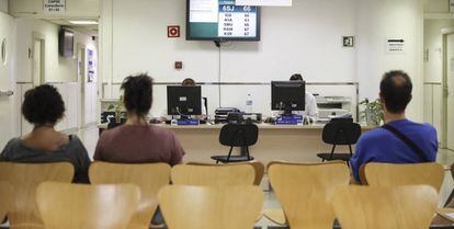Una sala d'espera del Clínic de Barcelona.