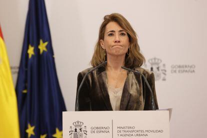 La ministra de Transportes, Raquel Sánchez. EFE/ Kiko Huesca