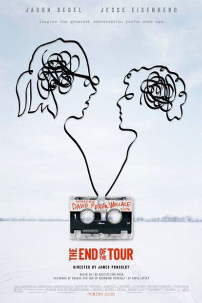 Cartel de 'The end of the tour', sobre David Foster Wallace.