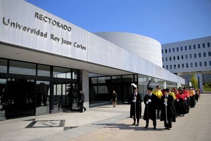 Primer dia de curs de la Universitat Rey Juan Carlos.