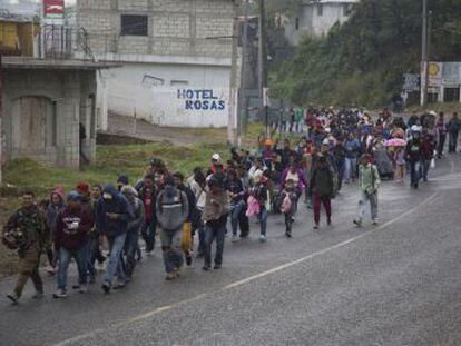 El país norteamericano se instala como una opción para los migrantes que no logren pasar la frontera con Estados Unidos. La caravana toma fuerza e incorpora a más personas de Guatemala y El Salvador