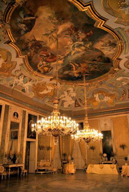 El palacio Valguarnera-Gangi, del siglo XVIII, donde Luchino Visconti rodó la escena más famosa de El Gatopardo. 