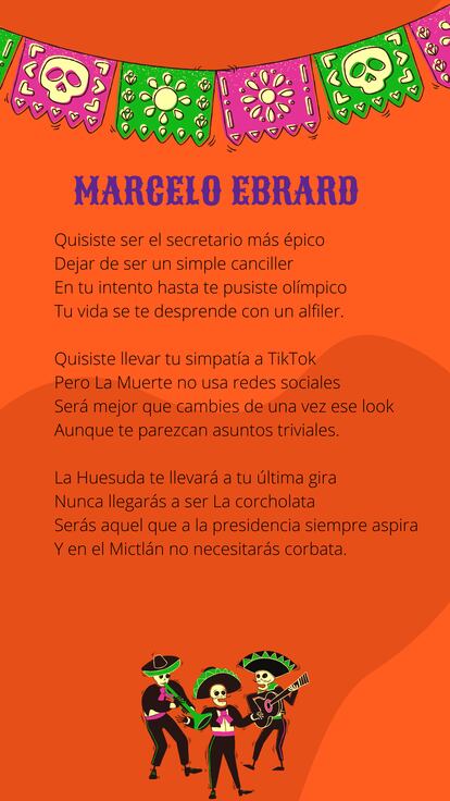 Calaverita literaria a Marcelo Ebrard.