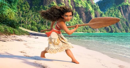 La protagonista de 'Vaiana'.