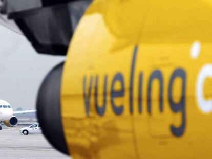 Aviones de Vueling en el aeropuerto de Barcelona-El Prat.