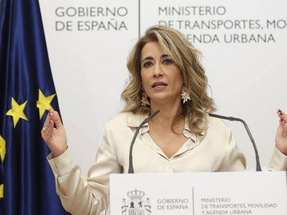 Raquel Sánchez, ministra de Transportes, Movilidad y Agenda Urbana.