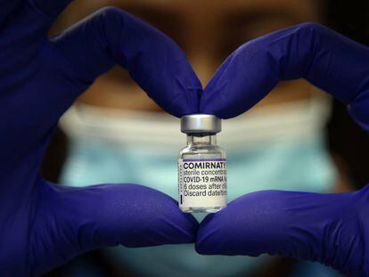 Una dosis de la vacuna Comirnaty contra el coronavirus, desarrollada por Pfizer y BionTech