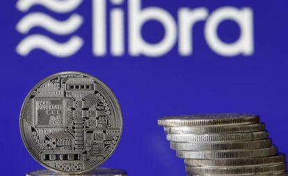 Representación de la criptomoneda de Facebook.