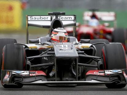 HUlkenberg, piloto de Sauber, en el circuito de Corea.