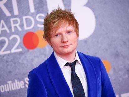 Ed Sheeran, en los Brit Awards 2022, en Londres, el pasado 8 de febrero.
