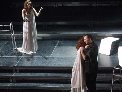 Un ensayo de &#039;L&#039;incoronazione de Dario&#039; en el Palau de les Arts.