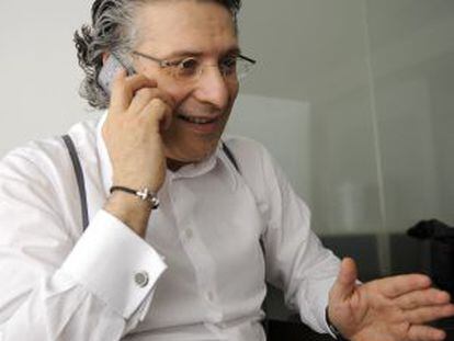 Nabil Karoui, durante una conversación telefónica hoy.
