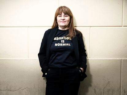 La activista polaca por el derecho al aborto Justyna Wydrzynska, este lunes en Madrid.