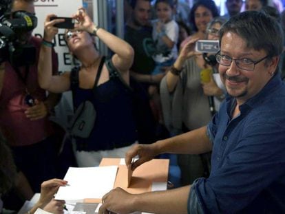 El candidat per Barcelona d'En Comú Podem, Xavier Domènech.