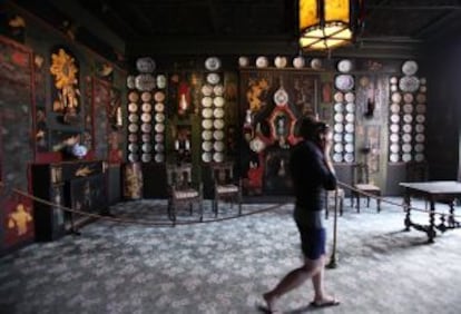 Interior de la Maison de Victor Hugo, en la Place des Vosges de París.