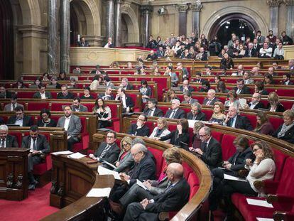 El pleno del Parlament, en una imagen de archivo