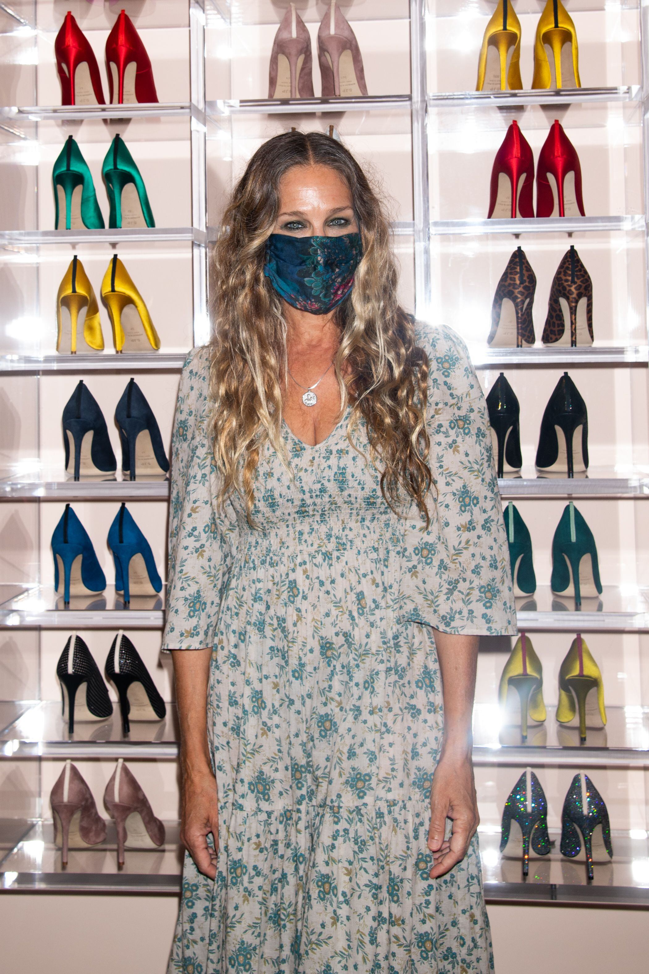 Sarah Jessica Parker, en su nueva tienda de zapatos, en Nueva York, este mes.