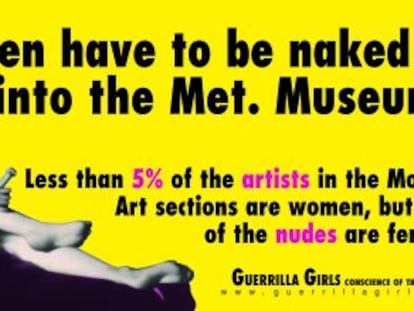 P&oacute;ster de 1989 de las Guerrilla Girls.