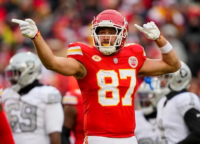 Travis Kelce en un partido junto a los Kansas City Chiefs, el 5 de diciembre de 2023.