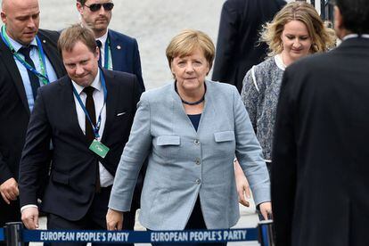 La cancellera alemanya Merkel aquest dijous a Brussel·les.