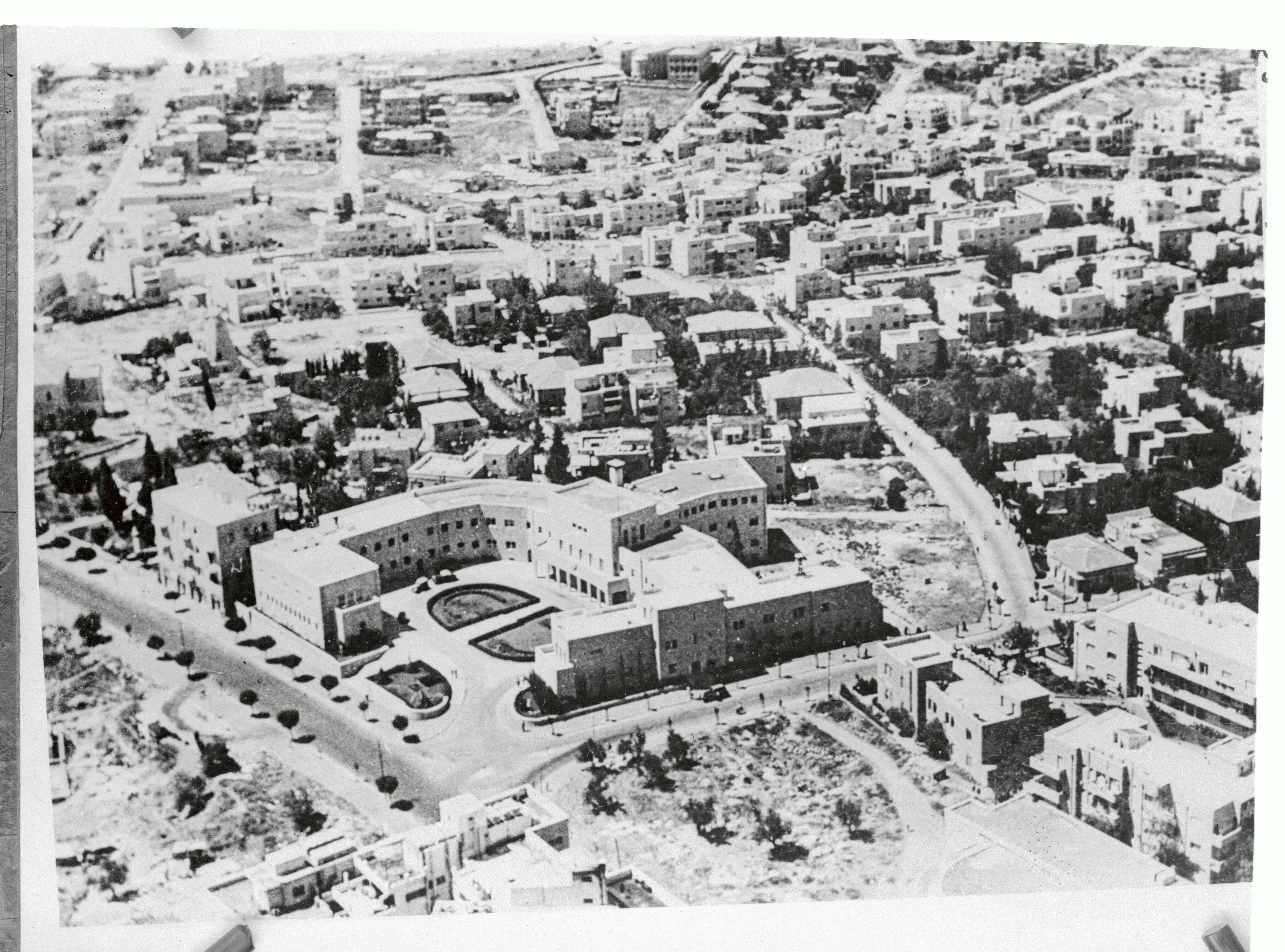 Vista aérea del barrio de Rehavia, en una imagen sin datar.  
