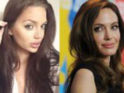 Las sosias de Angelina Jolie, Jennifer Lopez o Kim Kardashian triunfan en las redes sociales