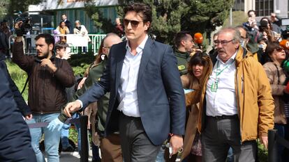 Luis Medina, a su llegada a los juzgados de plaza de Castilla para declarar, el pasado abril.