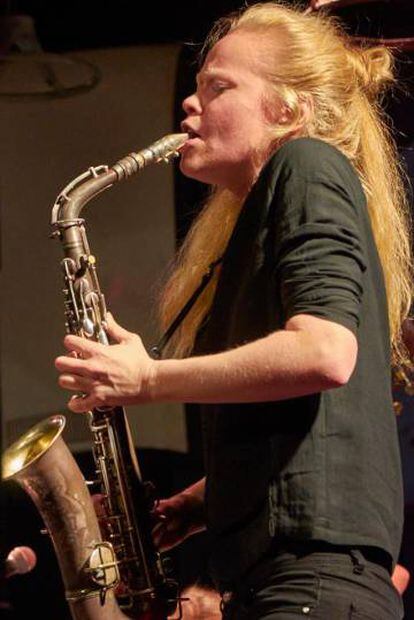 La saxofonista Mette Rasmussen.