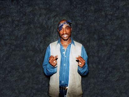 Tupac Shakur, tras un concierto celebrado en Chicago en marzo de 1994.