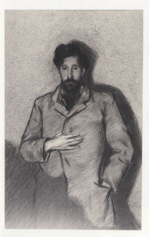 'Retrato de Santiago Rusiñol' realizado por Pichot como 'El caballero de la mano en el pecho' de El Greco.