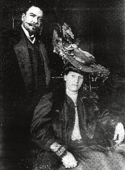 Rubén Darío y Francisca Sánchez, en una imagen sin datar.