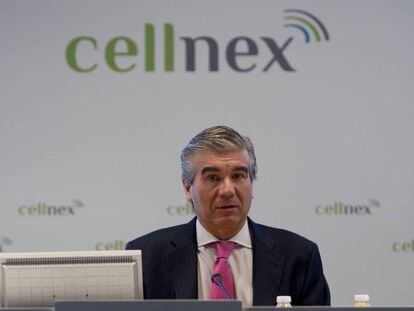 El presidente de Cellnex Telecom, Francisco Reynés. 